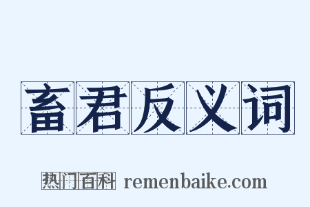 畜君反义词是什么意思的图片